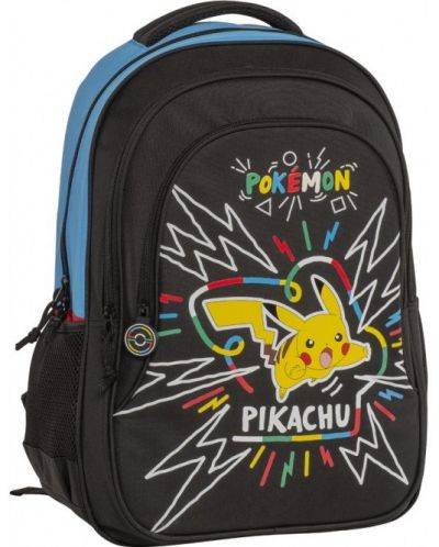 Ученическа раница Graffiti Pokemon - Pikachu, с 2 отделения - 1