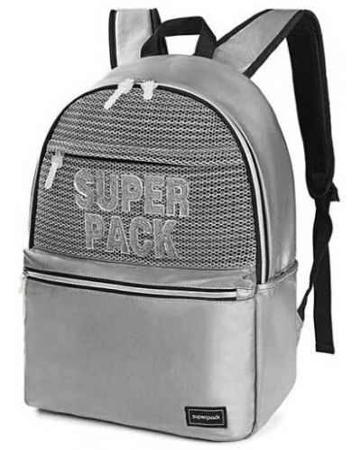 Ученическа раница S. Cool Super Pack - Silver, с 1 отделение - 1