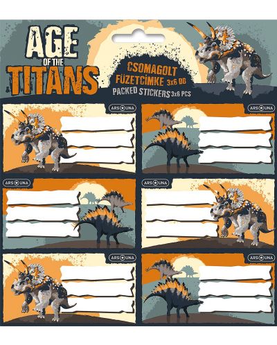 Ученически етикети Ars Una Age of the Titans - 18 броя - 1