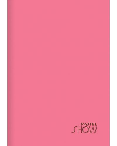 Ученическа тетрадка Keskin Color Pastel Show - А4, 40 листа, широки редове, асортимент - 6