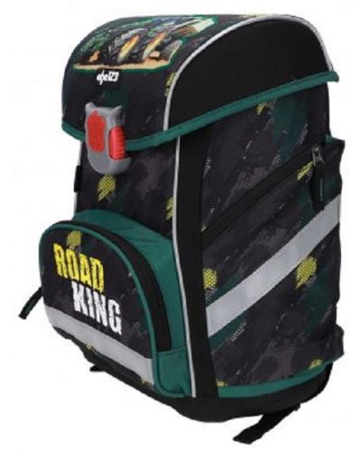 Ученически комплект ABC 123 Road King - 2023, раница, спортна торба и два несесера - 2