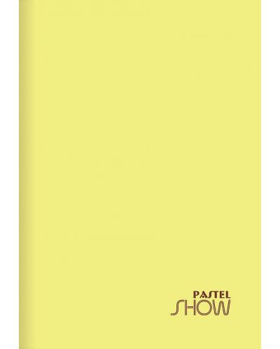 Ученическа тетрадка Keskin Color Pastel Show - А4, 40 листа, широки редове, асортимент - 1