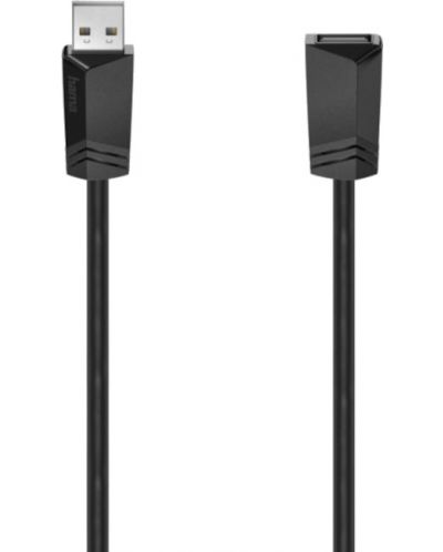 Кабел Hama - 200619, USB-A/USB-A, 1.5 m, черен - 1