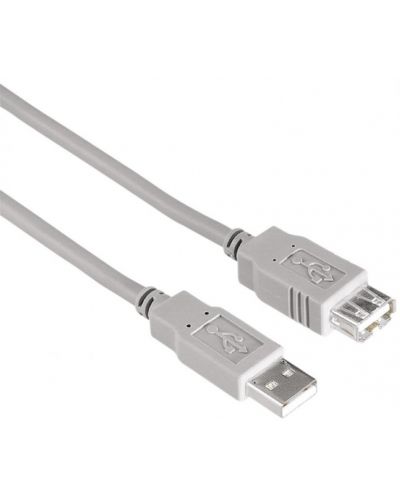 Кабел Hama - 200905, USB-A/USB-A, 1.5 m, бял - 1