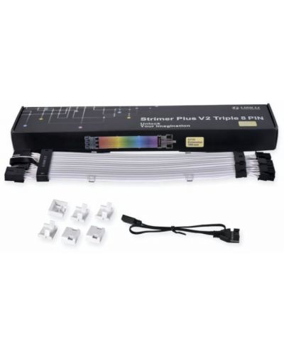 Удължителен RGB кабел Lian-Li - Strimer Plus V2, 3X8-Pin, PCIe - 7
