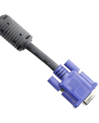 Удължителен кабел VCom - CG342AD, VGA M/F, 1.5m, син/черен - 2