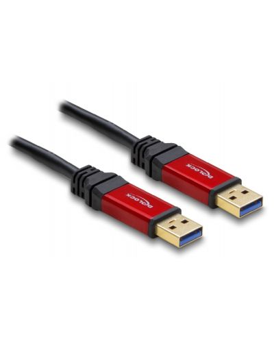 Удължителен кабел Delock - 82753, USB-A/USB-А, 2 m, черен/червен - 2