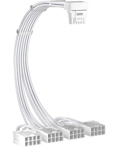Удължителен кабел 1stPlayer - FM4-B-WH, 0.32 m, бял - 2