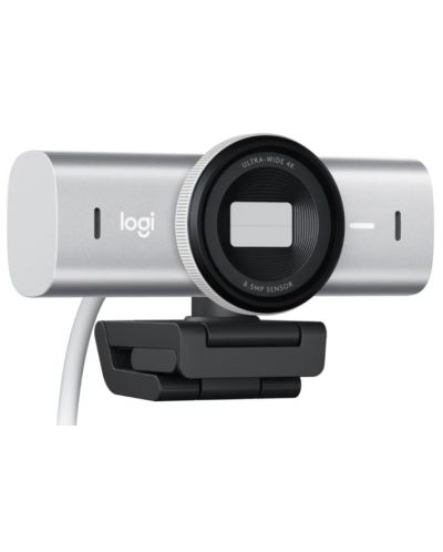 Уеб камера Logitech - MX Brio, 4K Ultra HD, Pale Grey - 2