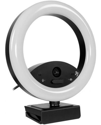 Уеб Камера Arozzi - Occhio True Privacy Ring Light, FHD, черна/бяла - 2