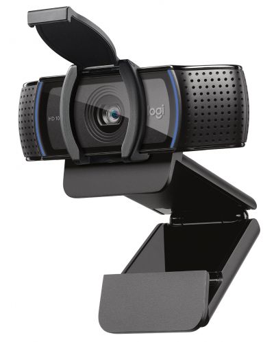 Уеб камера Logitech - C920S Pro, Full HD, черна - 1