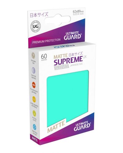 Протектори Ultimate Guard Supreme UX Sleeves Yu-Gi-Oh! Matte Turquoise - 1