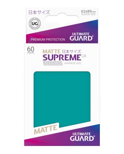 Ultimate Guard Supreme UX Sleeves Yu-Gi-Oh! Matte Petrol Blue (60) - 3