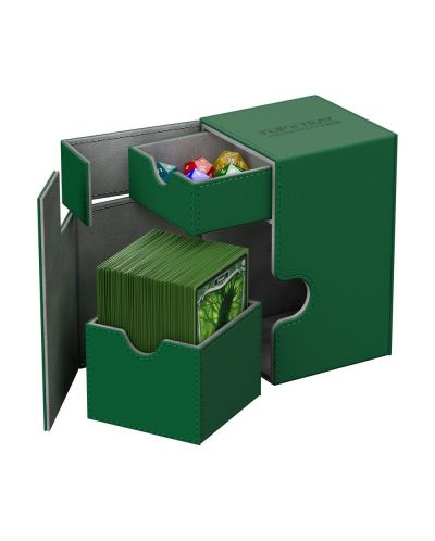 Ultimate Guard Flip´n´Tray  Deck Case 100+ Standard Size XenoSkin Green - 1