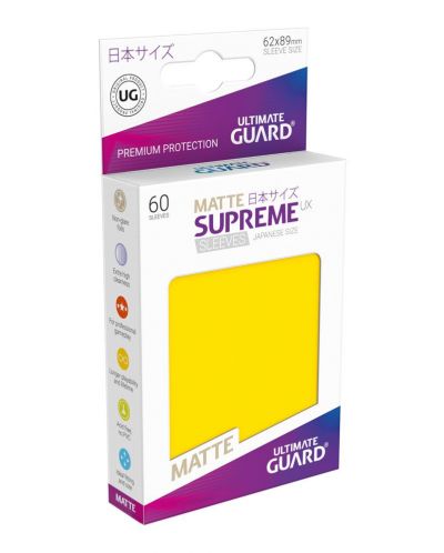 Протектори Ultimate Guard Supreme UX Sleeves Yu-Gi-Oh! Matte Yellow - 1