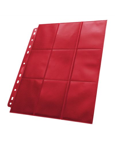 Ultimate Guard - 18-Pocket Pages Side-Loading, червени - 1