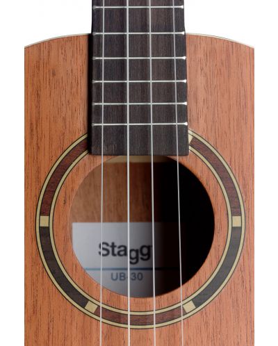 Баритон укулеле Stagg - UB-30, с калъф, кафяво - 3