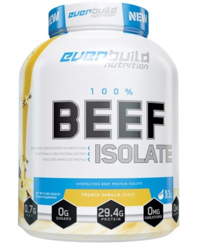 Ultra Premium 100% Beef Isolate, френска ванилия, 1.81 kg, Everbuild - 1
