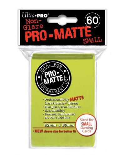 Ultra Pro Card Protector Pack - Small Size (Yu-Gi-Oh!) Pro-matte - Жълти 60бр. - 1
