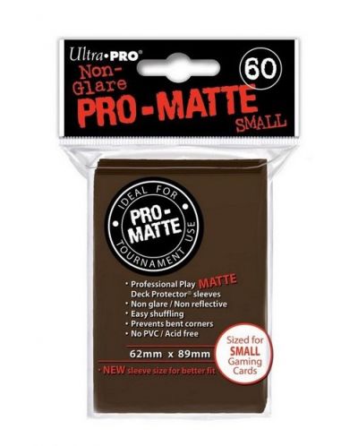 Ultra Pro Card Protector Pack - Small Size (Yu-Gi-Oh!) Pro-matte - Кафяви 60 бр. - 1