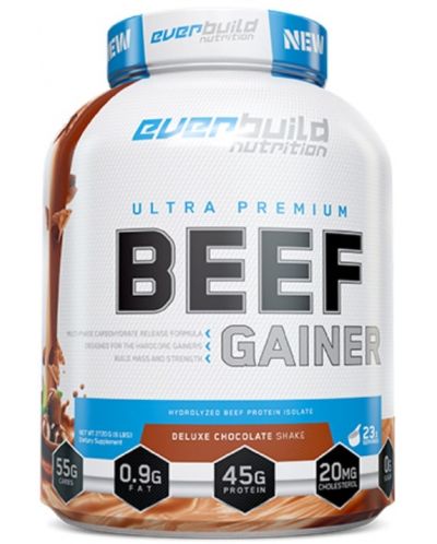 Ultra Premium Beef Gainer, двоен шоколад, 2.72 kg, Everbuild - 1