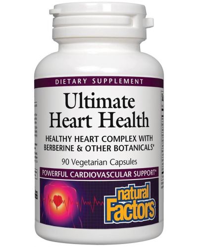 Ultimate Heart Health, 90 веге капсули, Natural Factors - 1