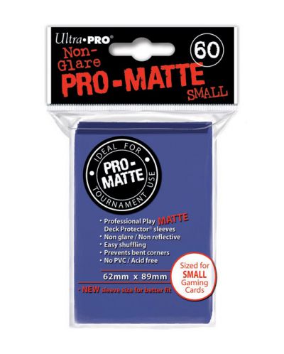 Ultra Pro Card Protector Pack - Small Size (Yu-Gi-Oh!) Pro-matte - Сини 60 бр. - 1