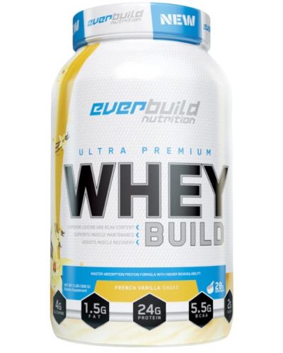 Ultra Premium Whey Build, френска ванилия, 908 g, Everbuild - 1