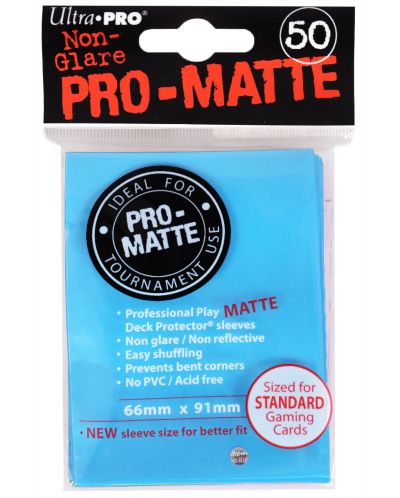 Ultra Pro Card Protector Pack - Standard Size - светлосини, матови - 1