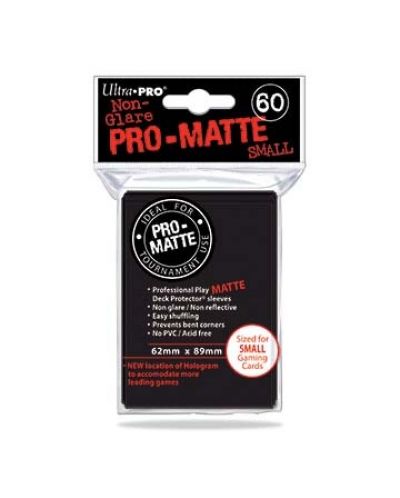 Ultra Pro Card Protector Pack - Small Size (Yu-Gi-Oh!) Pro-matte - Черни 60 бр. - 1