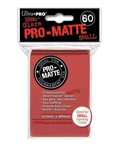 Ultra Pro Card Protector Pack - Small Size - червени 60 бр.