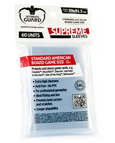 Протектори за карти Ultimate Guard - Standard American (60 броя)