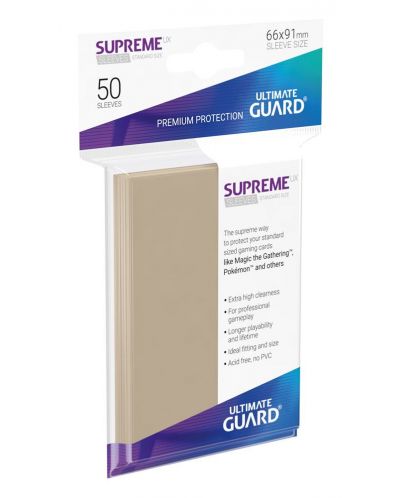 Протектори Ultimate Guard Supreme UX Sleeves - Standard Size - Пясъчни (50 бр.) - 1