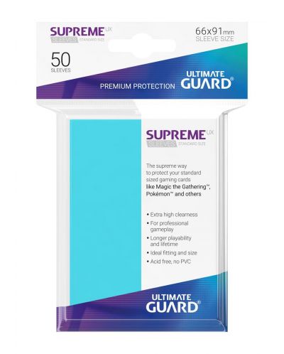 Протектори Ultimate Guard Supreme UX Sleeves - Standard Size - Морско сини (50 бр.) - 3