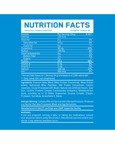 Ultra Premium Whey Build, шоколад, 2.27 kg, Everbuild - 2