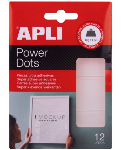 Apli Ултра залепващи прозрачни късчета APLI Power Dots - 1