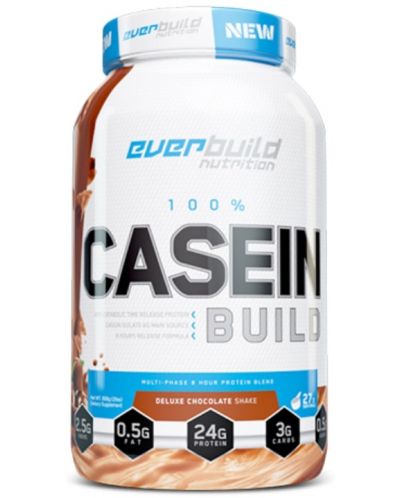 Ultra Premium 100% Casein Build, делукс шоколадов шейк, 908 g, Everbuild - 1