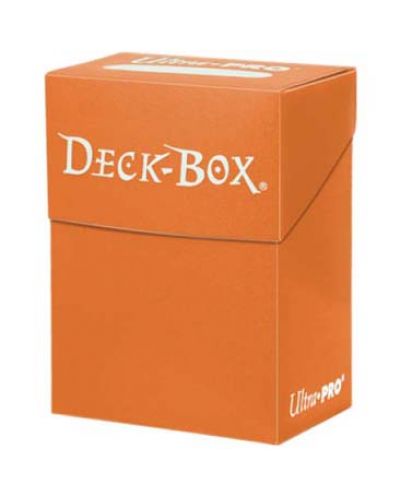 Ultra Pro Solid Deck Box - Standard & Small Size - Orange - 1