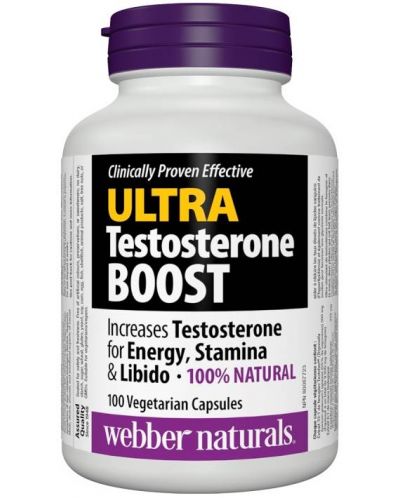 Ultra Testosterone Boost, 100 веге капсули, Webber Naturals - 1