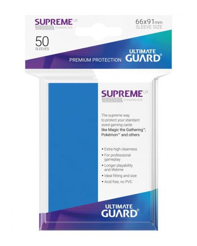 Протектори Ultimate Guard Supreme UX Sleeves - Standard Size - Тъмно сини (50 бр.) - 3