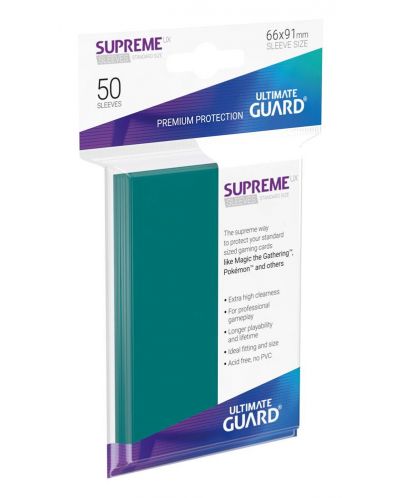 Протектори Ultimate Guard Supreme UX Sleeves - Standard Size - Петролено сини (50 бр.) - 1