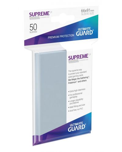 Протектори Ultimate Guard Supreme UX Sleeves - Standard Size - Прозрачни (50 бр.) - 1