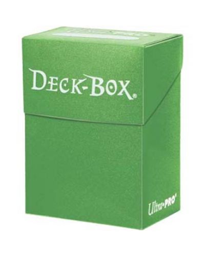 Ultra Pro Solid Deck Box - Standard & Small Size - Lime Green - 1