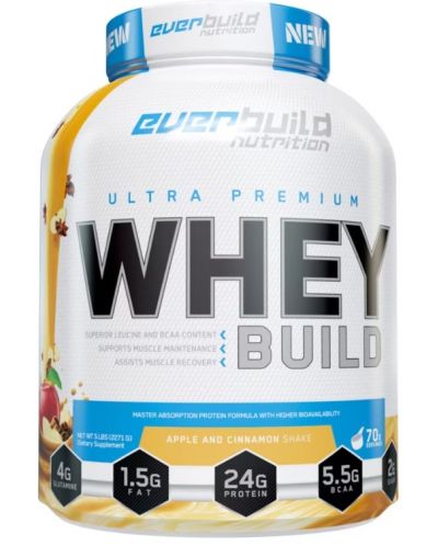 Ultra Premium Whey Build, ябълков пай и канела, 2.27 kg, Everbuild - 1