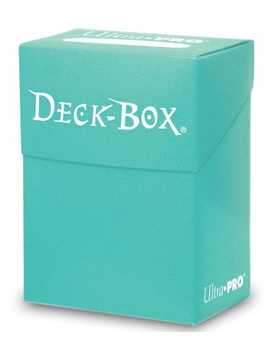 Ultra Pro Solid Deck Box - Aqua - 1