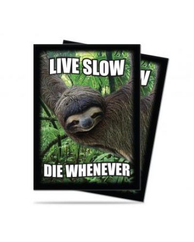 Ultra Pro Card Protector - Standard Size - Live Slow Die Whenever
