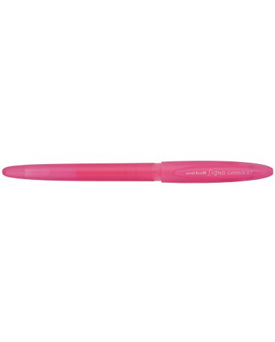 Гел ролер Uniball Signo Gelstick – Флуоресцентно розов, 0.7 mm - 1