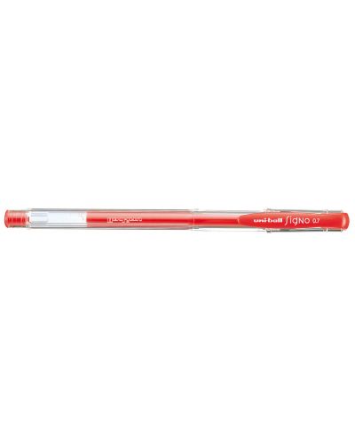Гел ролер Uniball Signo – Флуоресцентно червен, 0.7 mm - 1