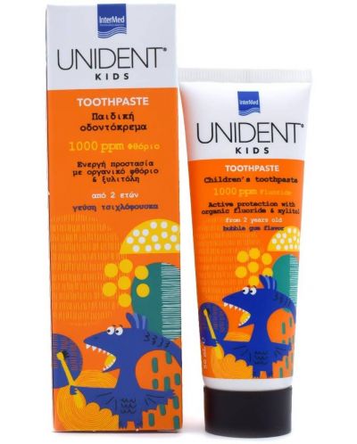 Unident Kids Паста за зъби, 1000 ppm, 50 ml, Vittoria Pharma - 1