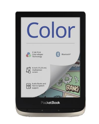 Електронен четец PocketBook - Color PB633, сив - 1